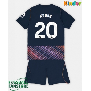 Tottenham Hotspur Mohammed Kudus #20 Replik Auswärtstrikot Kinder 2026-27 Kurzarm (+ Kurze Hosen)